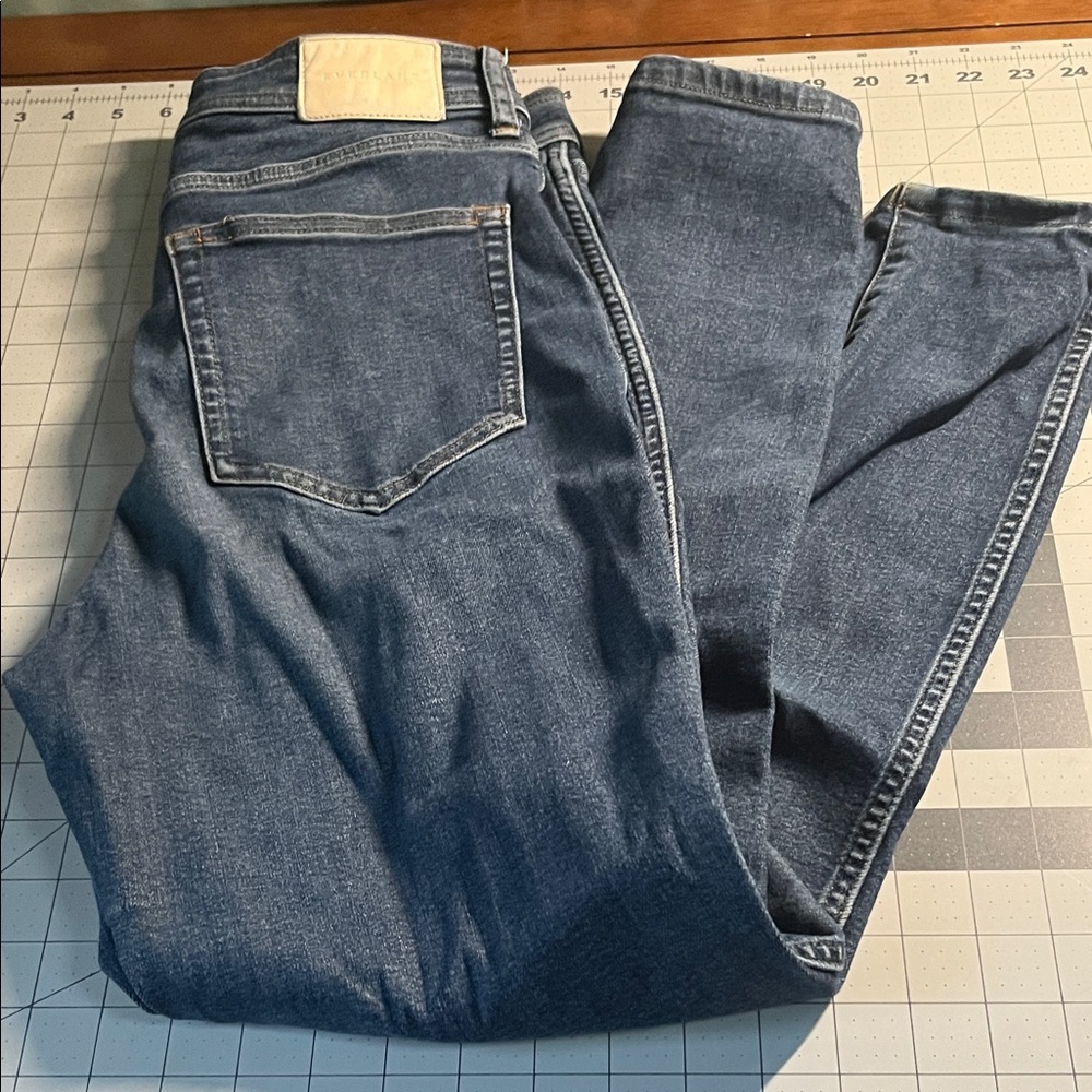 Everlane the Way High Skinny Jeans in Classic Blue 30
